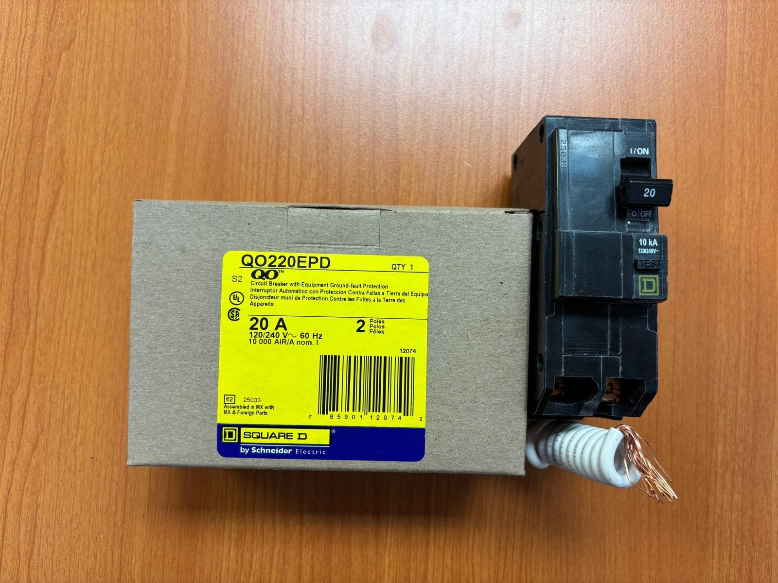SQUARE D QO220EPD 20A 2 Poles equipment protection circuit breaker 🇺🇸 - Image 3