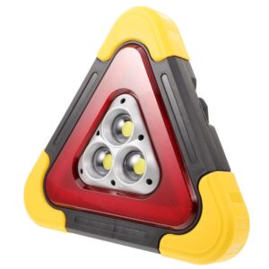 Vehicle Roadside Triangle Emergency Warning Light Solar Powered Design