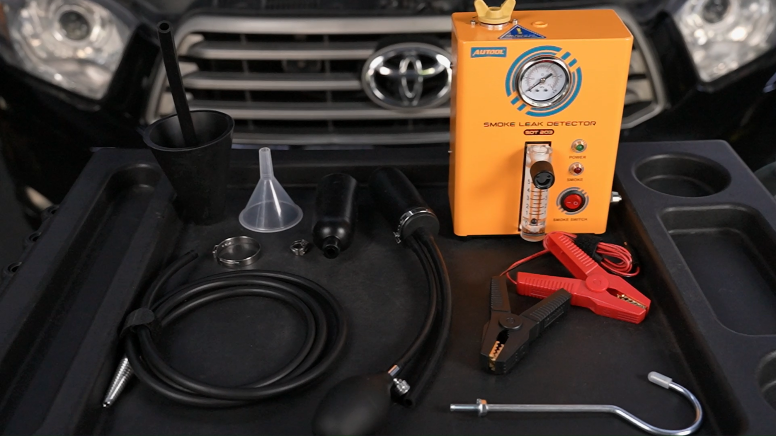EVAP Smoke Machine Car Smoke Leak Detector Pipe Vacuum Smoke Tester With Pump - Image 2