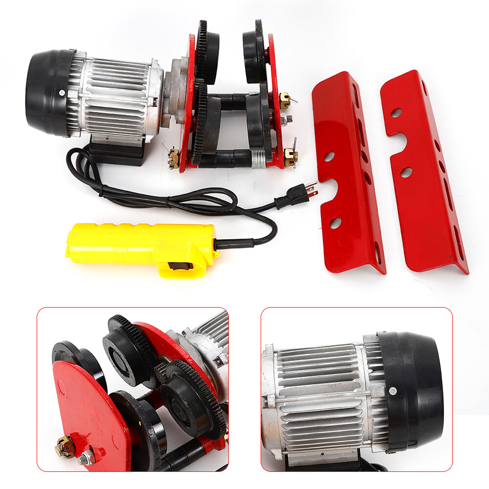 Electric Hoist Winch Lifting Engine Crane Cable Overhead Lift 2200 lbs - Image 4