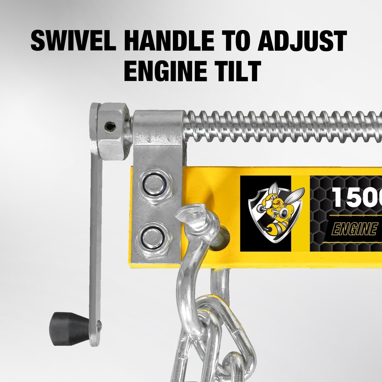 Heavy Duty Engine Hoist Leveler Cherry Picker Shop Crane Load Lift Tool 1500 Lbs - Image 4