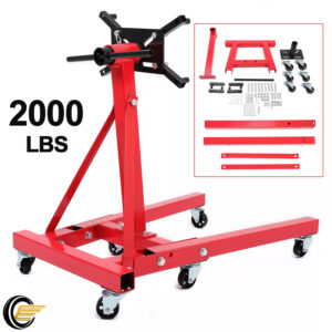2000lb Heavy Duty Steel Engine Stand Auto Truck Motor Hoist Automotive Shop