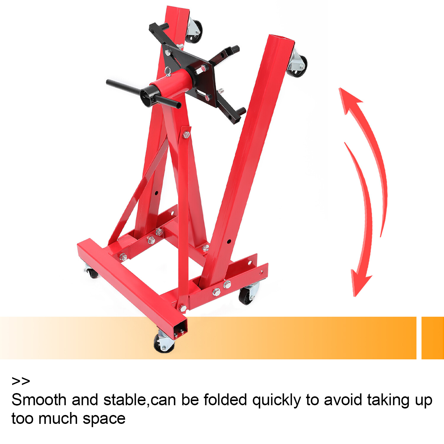 2000lb Heavy Duty Steel Engine Stand Auto Truck Motor Hoist Automotive Shop - Image 3