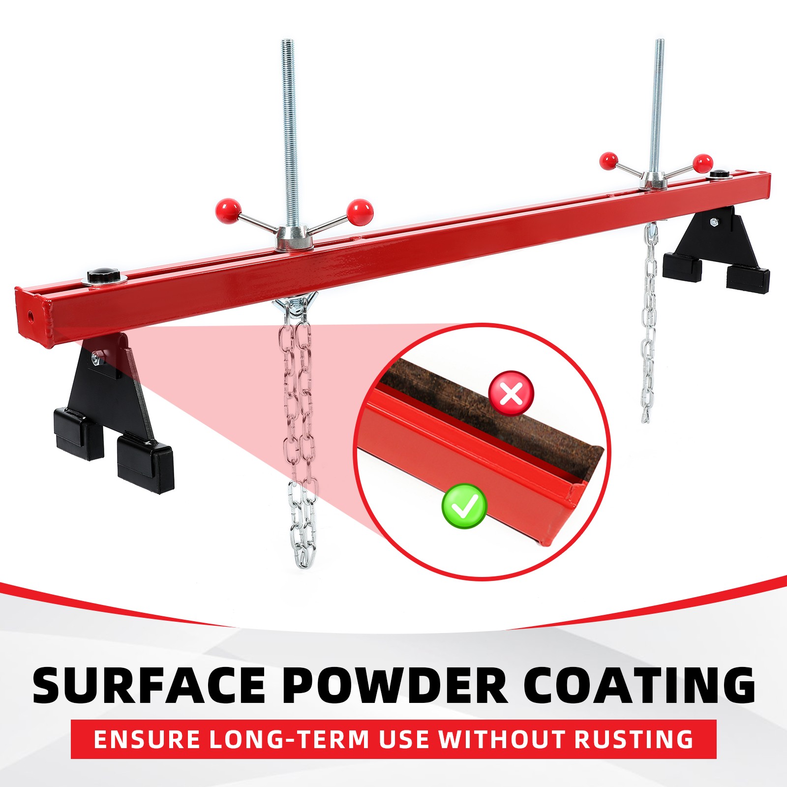 Engine Support Bar Engine Hoist Load Leveler Picker Shop Crane Load Lift Tool - Image 3