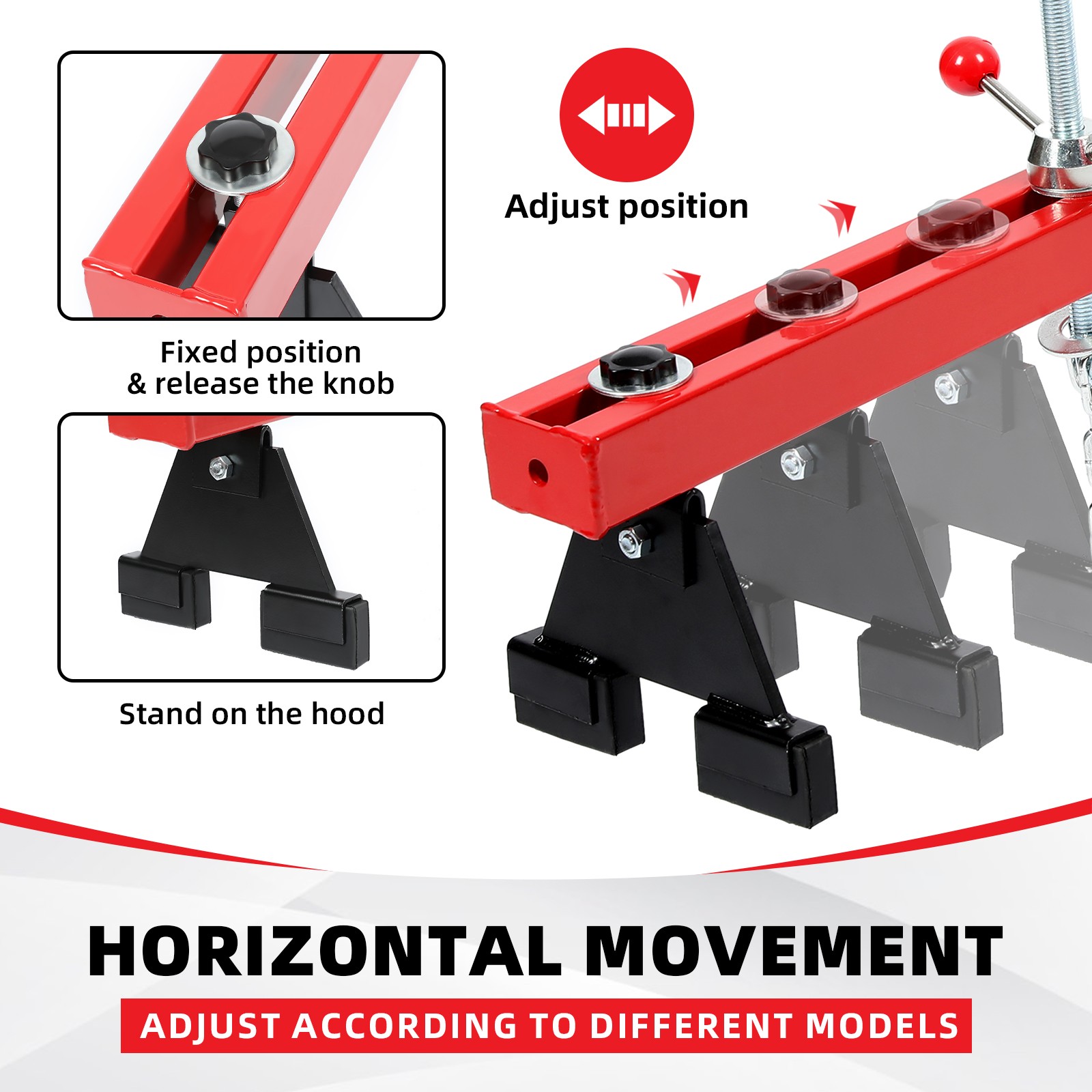 Engine Support Bar Engine Hoist Load Leveler Picker Shop Crane Load Lift Tool - Image 4