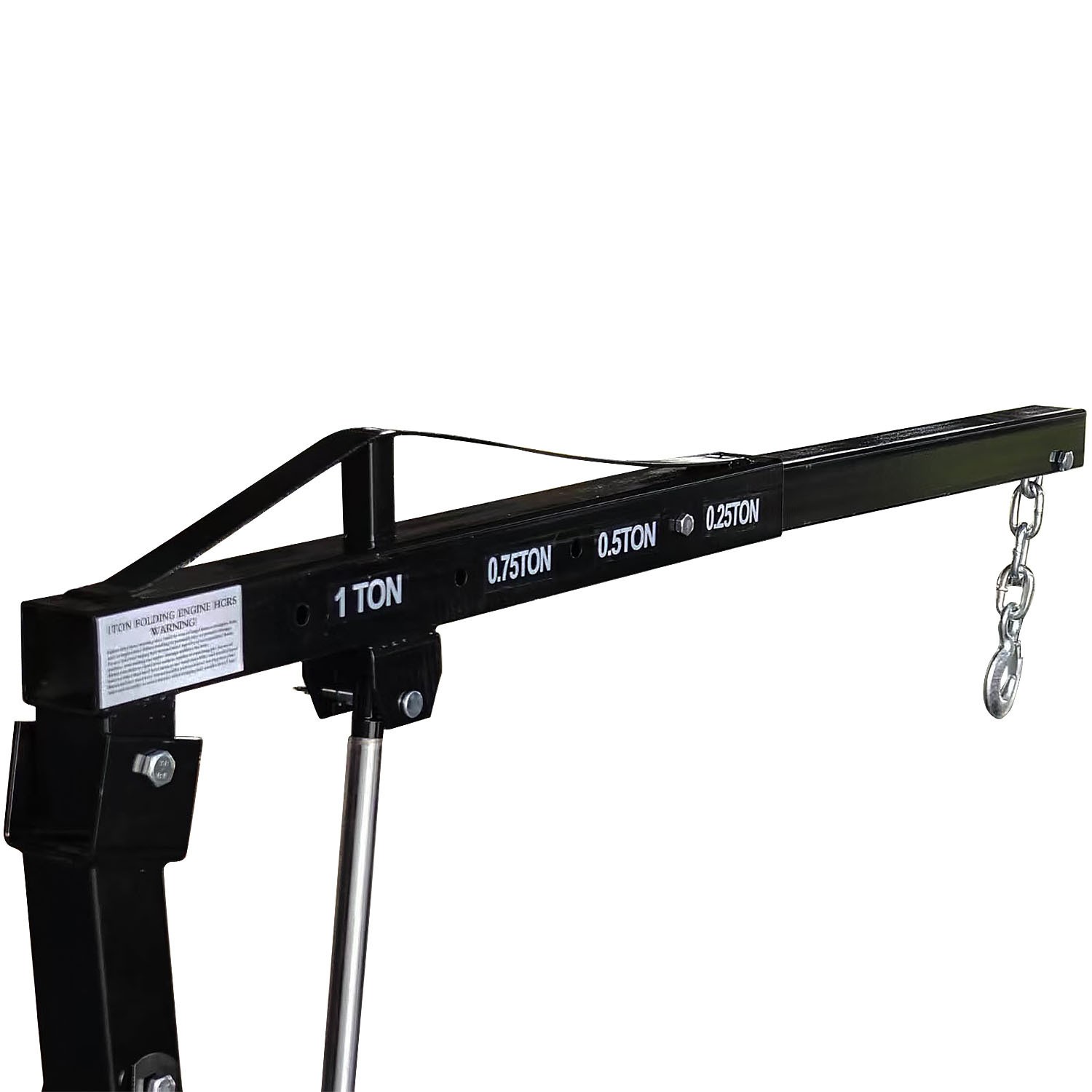 1 Ton Foldable Hydraulic Engine Hoist Crane Lift 4 Adjustable Position. - Image 3