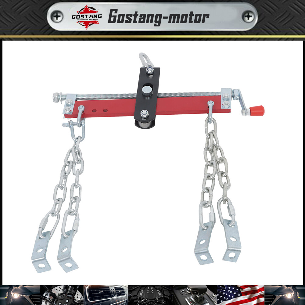 3/4 Ton Engine Hoist Shop Crane Accessory Steel 3 Engine Leveler Red
