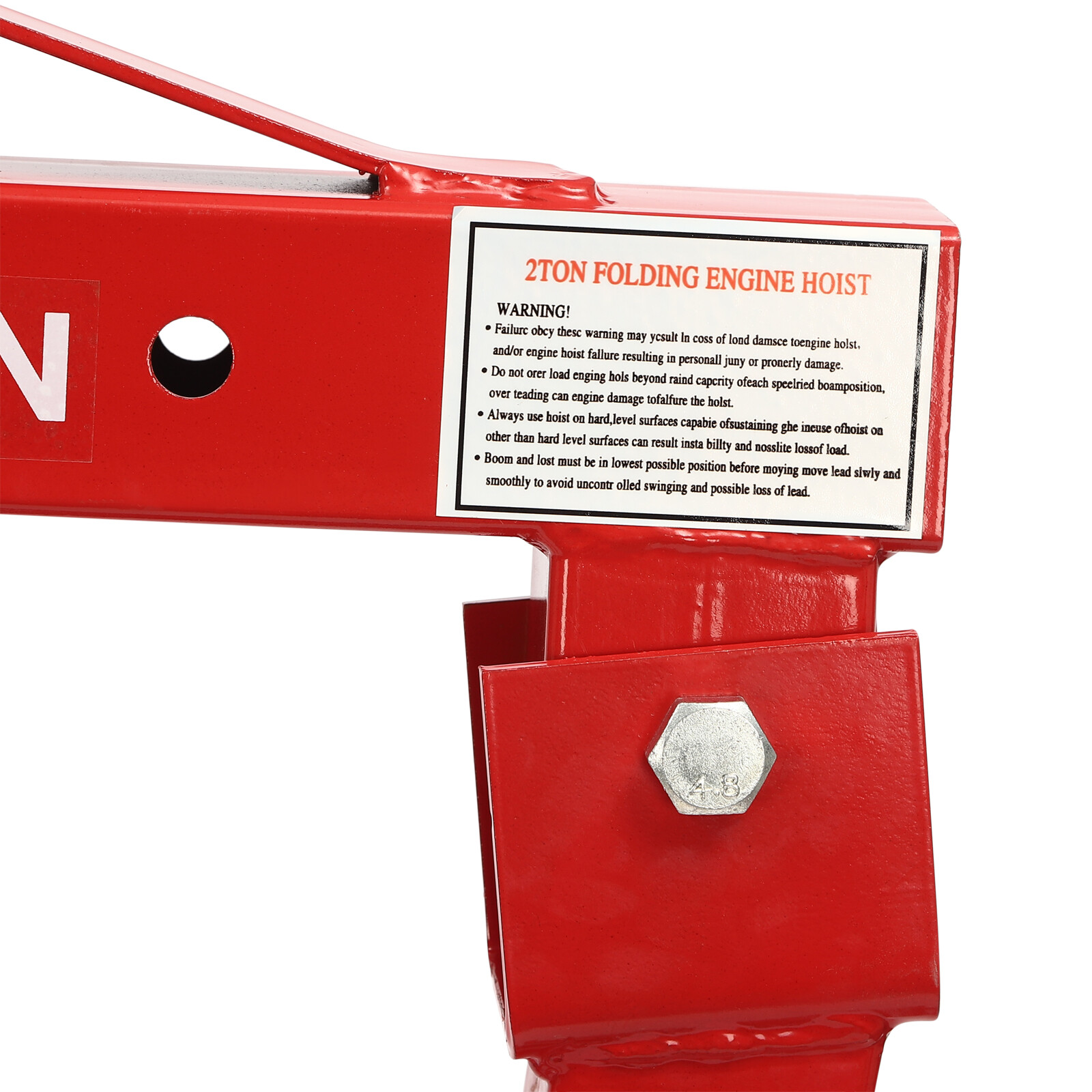 4409LBS 2 TON Heavey Duty Engine Motor Hoist Cherry Picker Shop Crane Lift New - Image 2