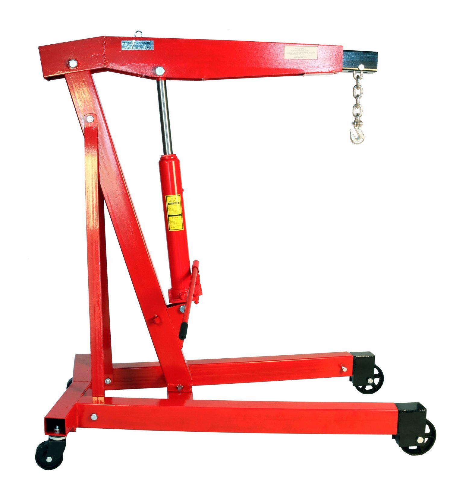 Dragway Tools 3 Ton 6000 LB Heavy Duty Engine Hoist Cherry Picker Shop Crane - Image 2