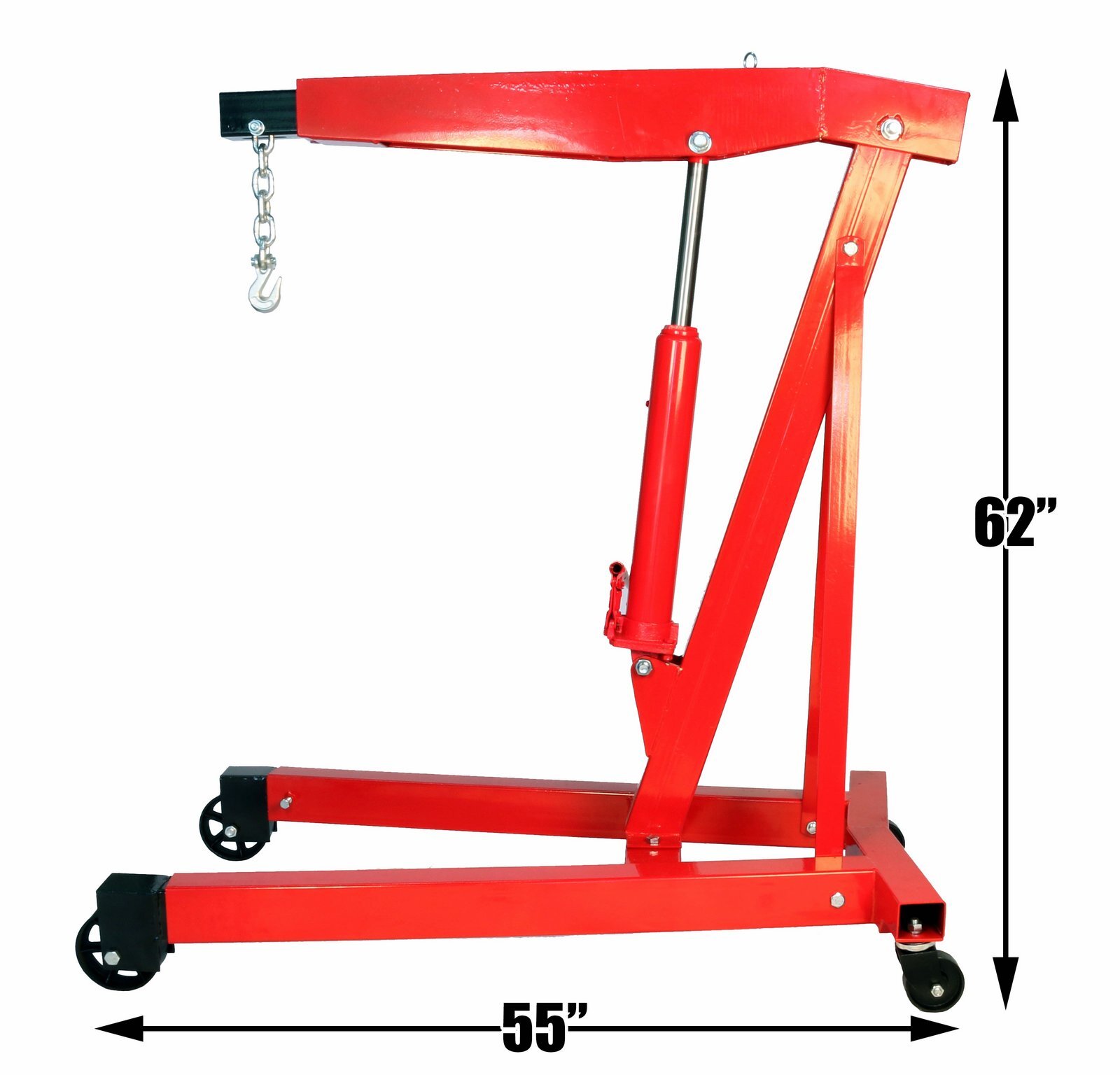 Dragway Tools 3 Ton 6000 LB Heavy Duty Engine Hoist Cherry Picker Shop Crane - Image 4