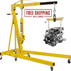 Heavy Duty Engine Hoist Leveler Cherry Picker Shop Crane Load Lift Tool 1500 Lbs