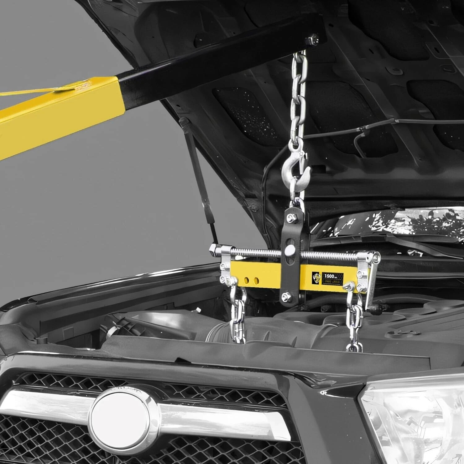 Heavy Duty Engine Hoist Leveler Cherry Picker Shop Crane Load Lift Tool 1500 Lbs - Image 2