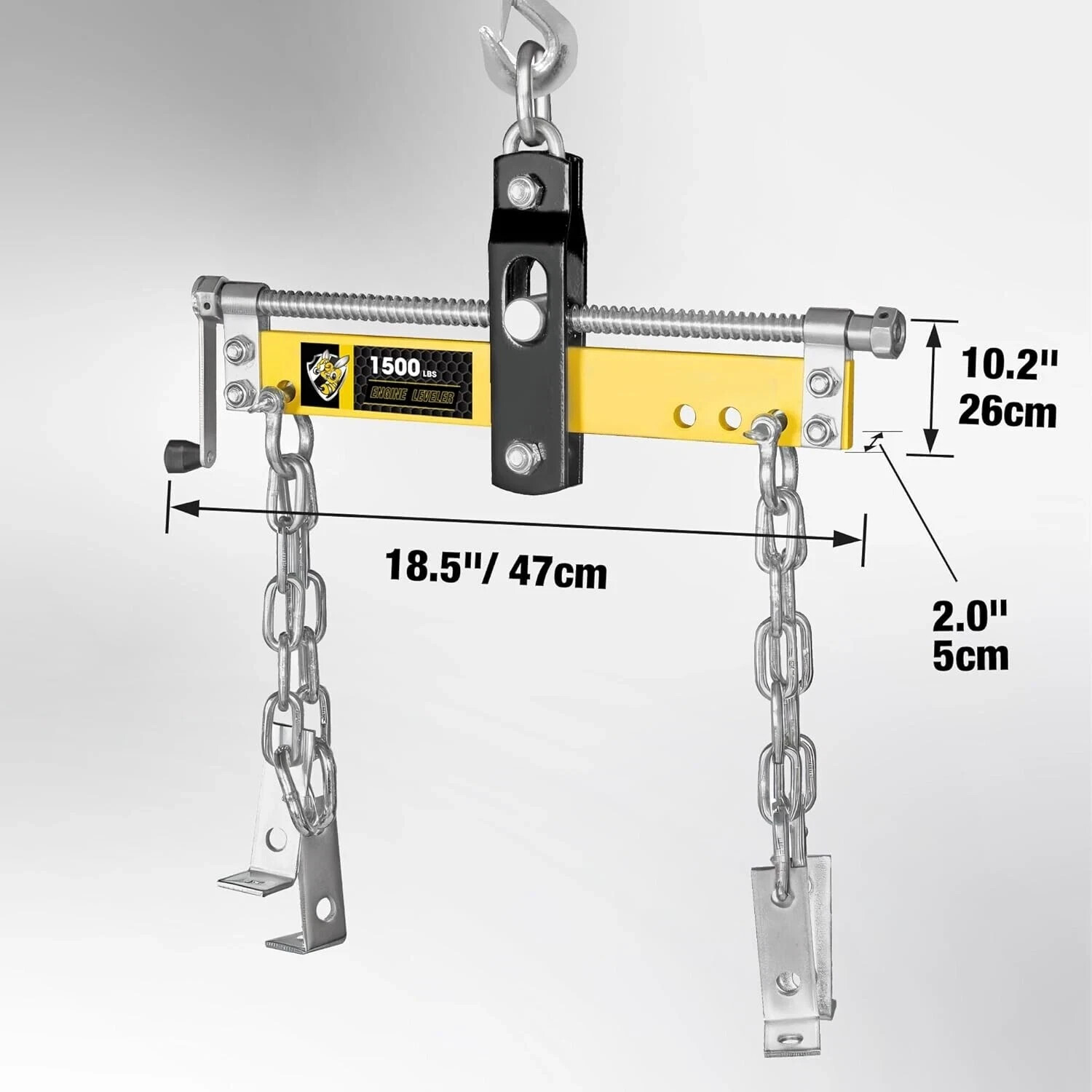 Heavy Duty Engine Hoist Leveler Cherry Picker Shop Crane Load Lift Tool 1500 Lbs - Image 4