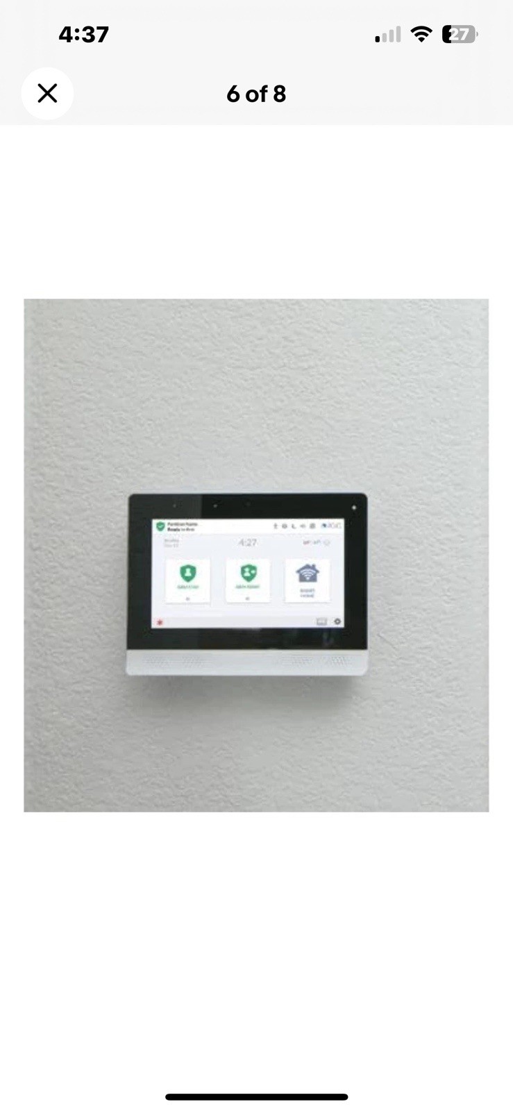 2GIG EDG-RK Edge Remote Keypad 7” Touchscreen Secondary Panel Encrypted 900MHz - Image 5