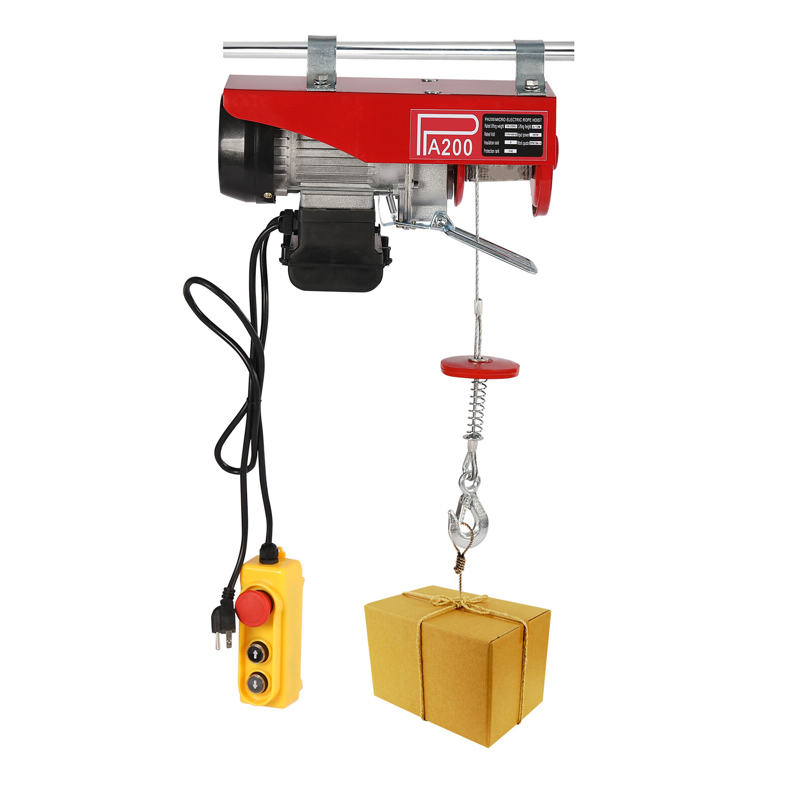 440LBS Electric Hoist Winch Engine Crane with Remote Control 110V - Image 3