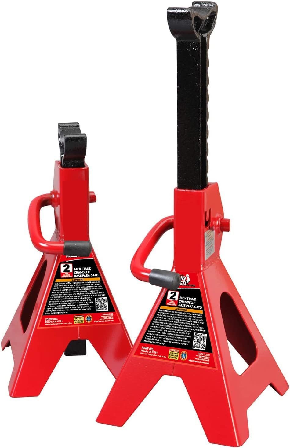 Automotive jack stands heavy duty support
