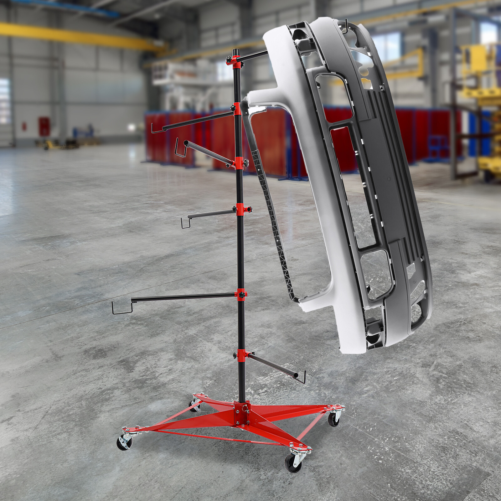 Automotive Panel Tree Paint Stand Adjustable Center Post Hang Doors Fenders - Image 3
