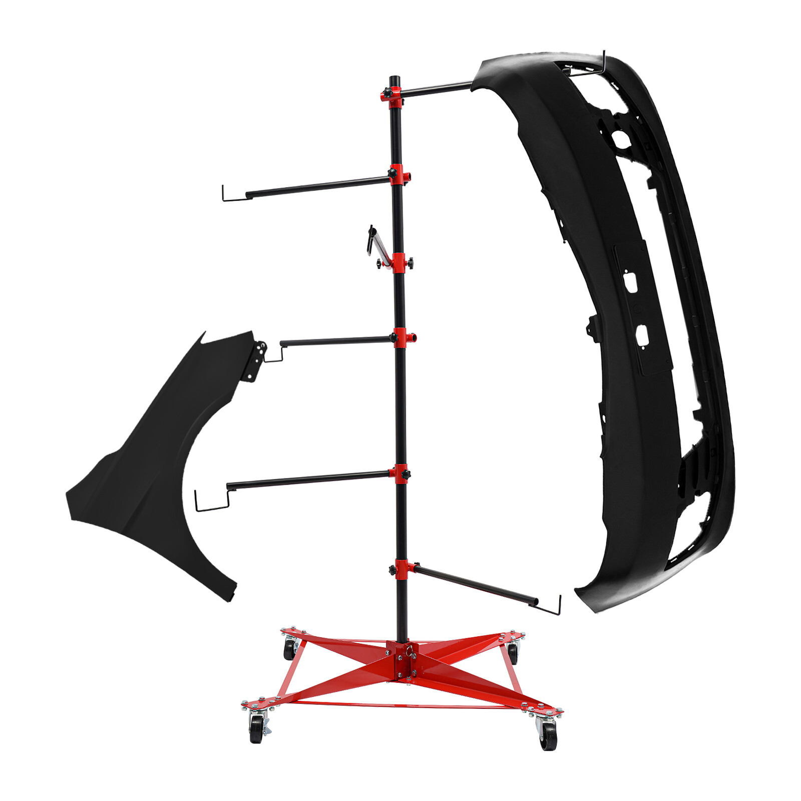 Automotive Panel Tree Paint Stand Adjustable Center Post Hang Doors Fenders - Image 5