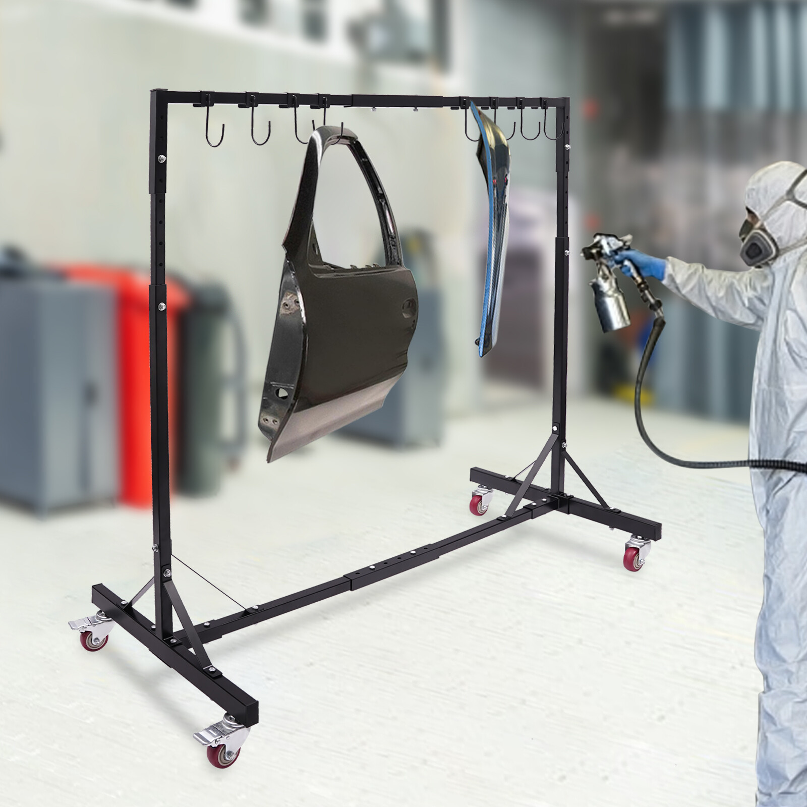 Adjustable Painting Stand, Automotive Painting Stand Painting Hanger Rack - Image 2