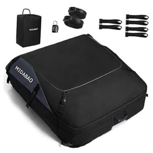 Car Roof Bag Cargo Carrier, 25 Cubic Feet Waterproof Rooftop Cargo Carrier +