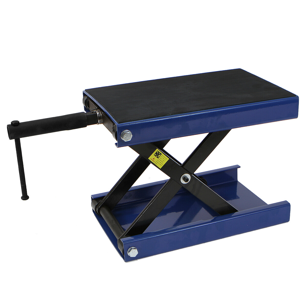 Steel Motorcycle ATV Wide Deck Scissor Lift Jack Crank Hoist Stand up to 1100LBS - Image 2