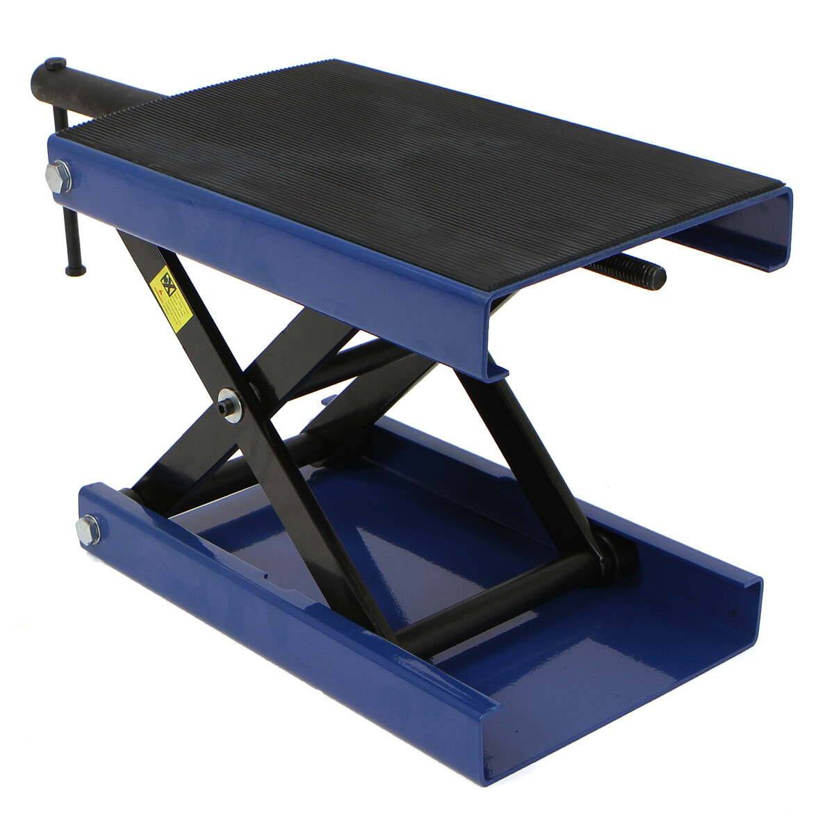 Steel Motorcycle ATV Wide Deck Scissor Lift Jack Crank Hoist Stand up to 1100LBS - Image 4