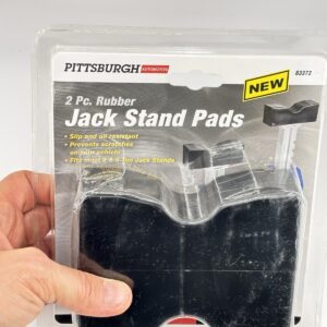 Pittsburgh Auto Jack Stand Pads 2-pc Rubber 63373 Fits 3 & 6 Ton Jack Stands