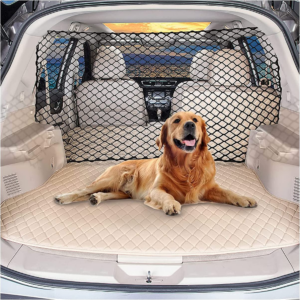 Car Dog Net Barrier 47" Pet Restraint Net Vehicle Safety Backseat Divider for Dr