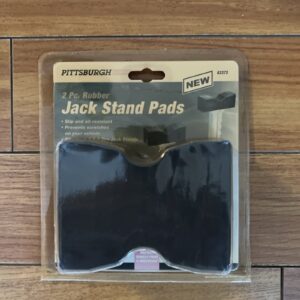 Pittsburgh Auto Jack Stand Pads 2-pc Rubber 63373 Fits 3 & 6 Ton Jack Stands