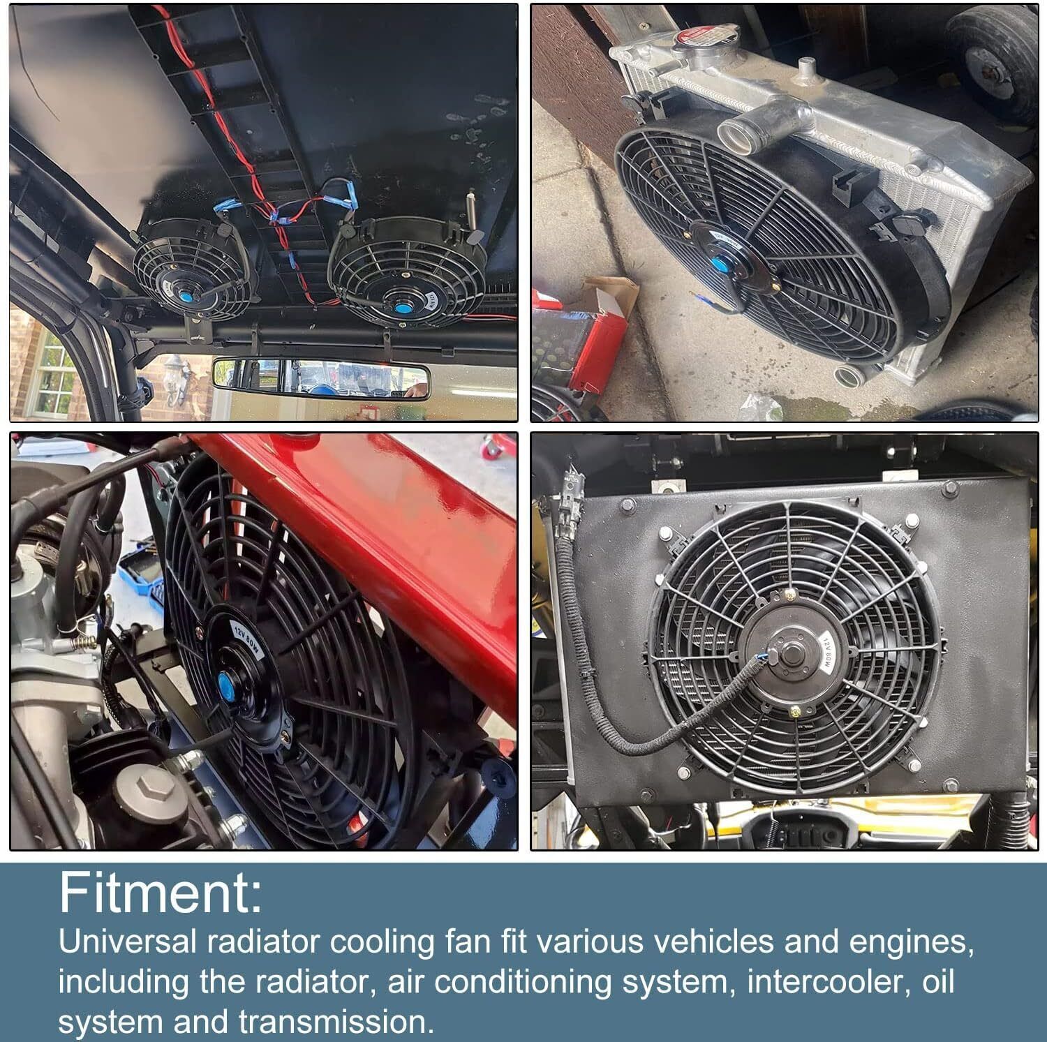 120W 3500CFM PERFORMANCE 12V AUTOMOTIVE ELECTRIC RADIATOR COOLING FAN 16INCH - Image 4