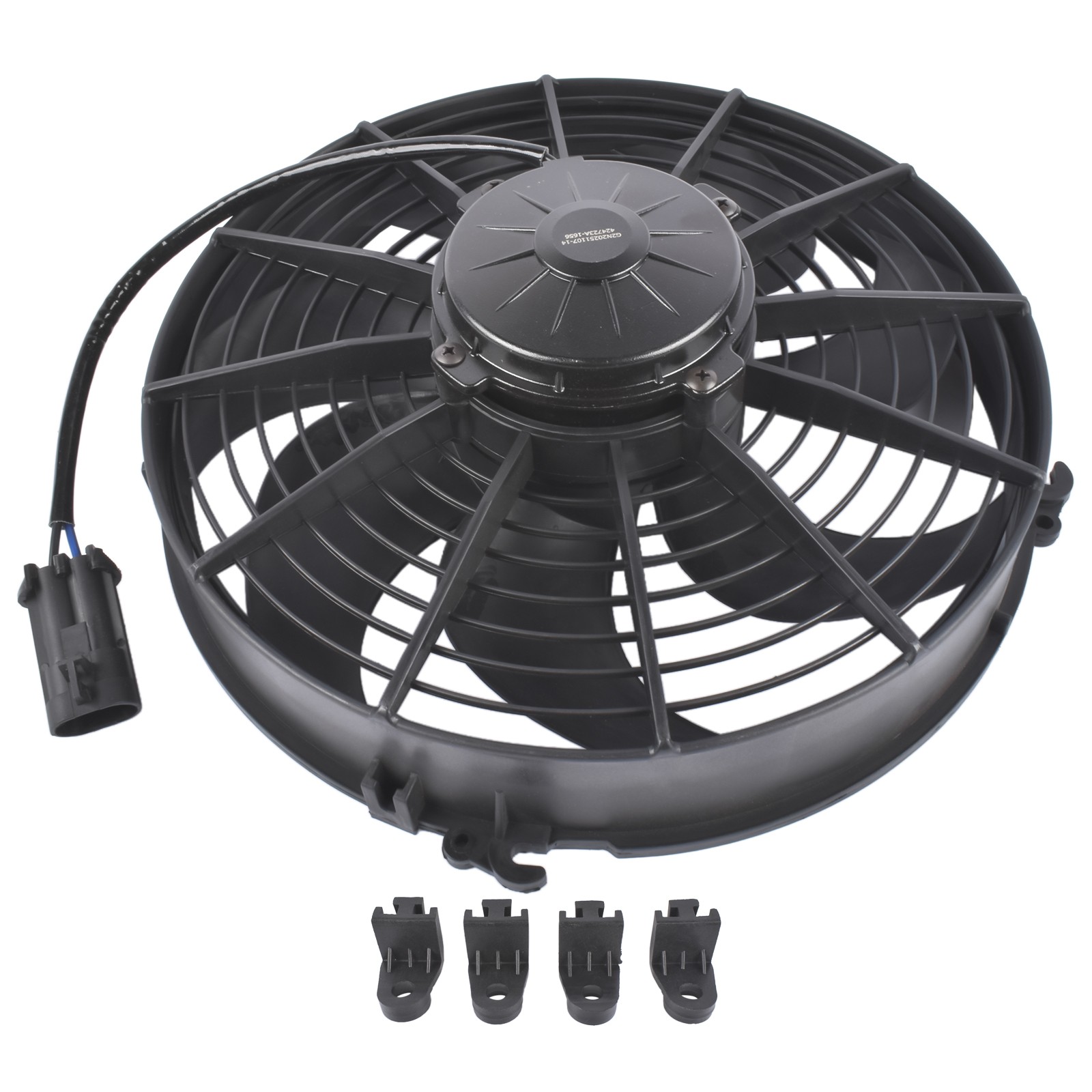 Electric Puller Fan Replace for Spal 12" 12V 1870 CFM 30103202 VA01-AP90/VLL-66A - Image 2