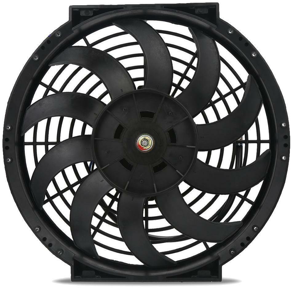 12-13 INCH HIGH CFM 90W MOTOR ELECTRIC AUTOMOTIVE RADIATOR COOLING FAN CAR TRUCK - Image 2