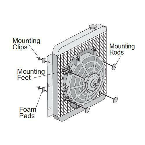 12-13 INCH HIGH CFM 90W MOTOR ELECTRIC AUTOMOTIVE RADIATOR COOLING FAN CAR TRUCK - Image 5