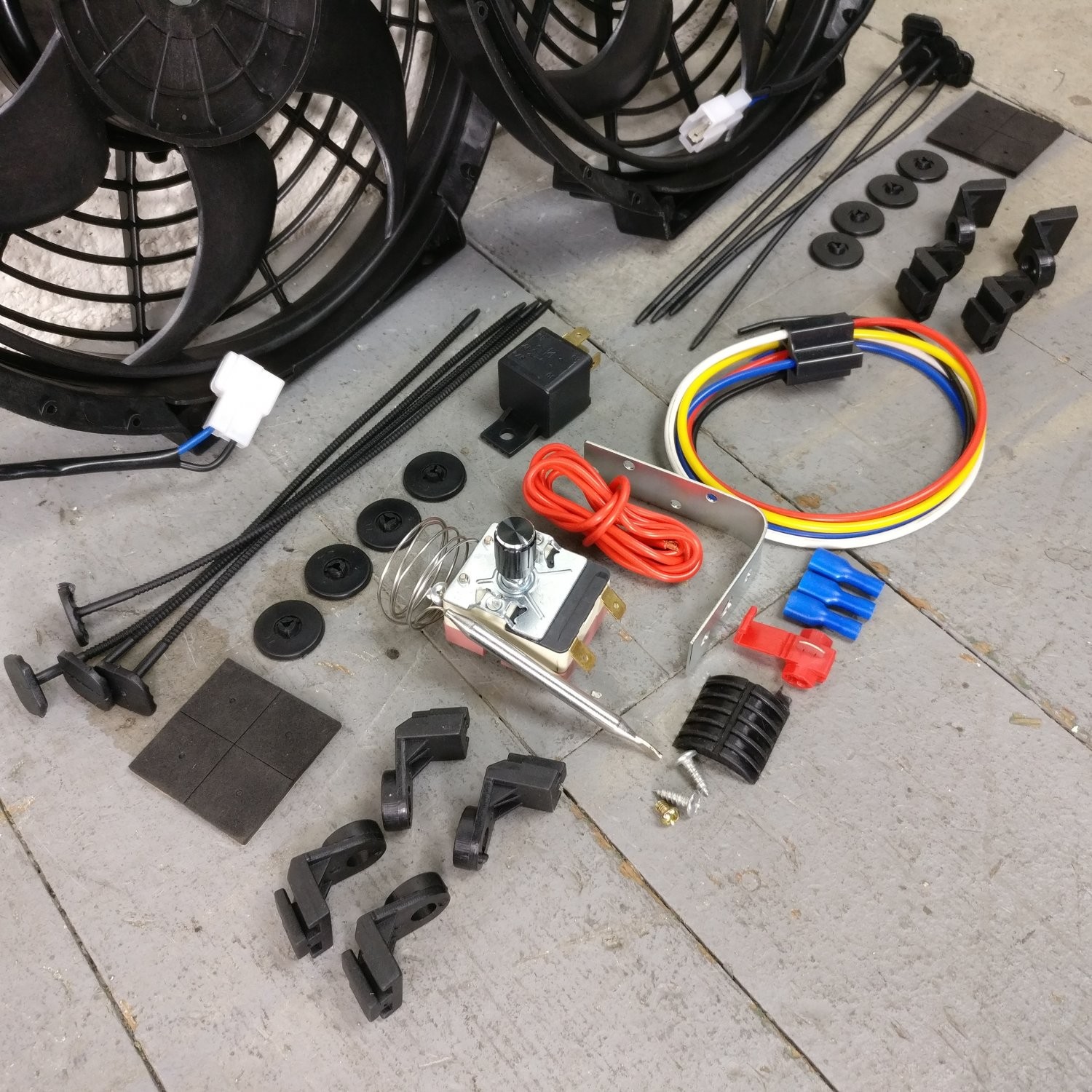 1963-85 GM E Body 10" 1019 CFM Cooling Fan Fixed Temp Switch Kit platform 405 V8 - Image 5