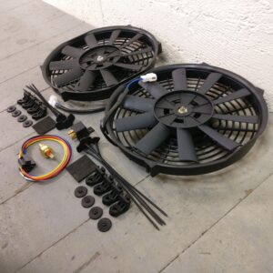 1978-88 GM G-Body DUAL 10" 1149 CFM Cooling Fan Fixed Temp Switch Kit t-type 22