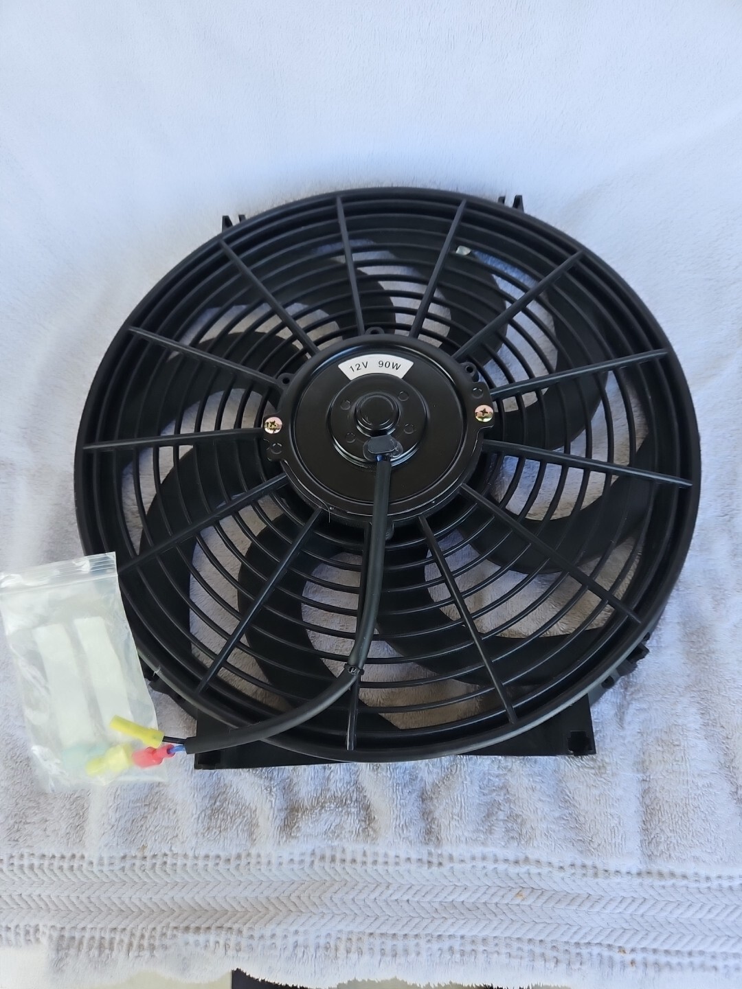 12-13 INCH HIGH CFM 90W MOTOR ELECTRIC AUTOMOTIVE RADIATOR COOLING FAN CAR TRUCK - Image 2