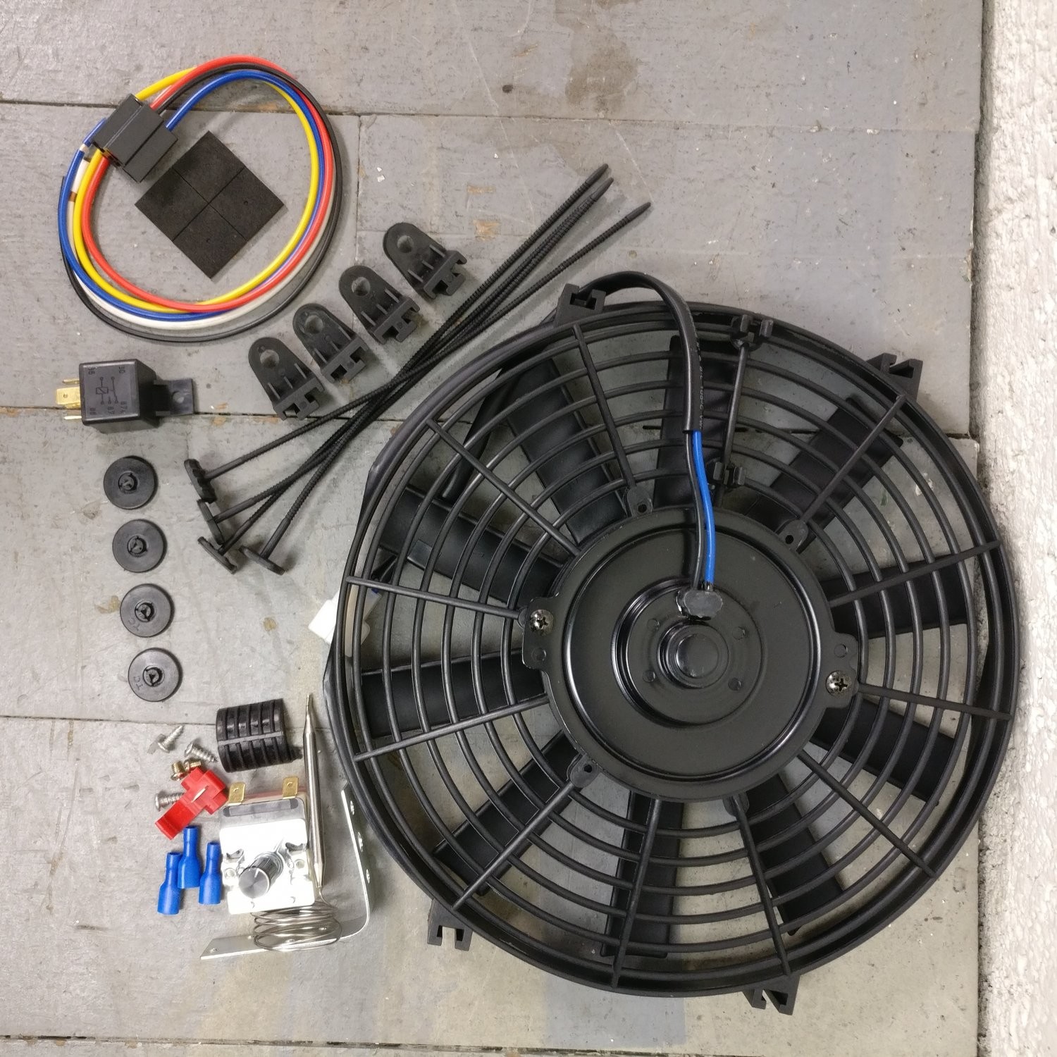1967-72 GM A-Body 10" 1149 CFM Cooling Fan Adj Temp Switch Kit lemans gto super