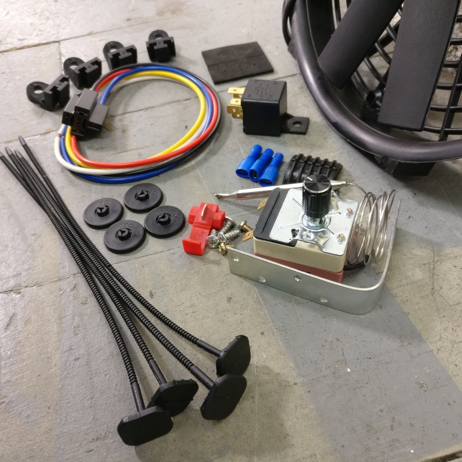 1967-72 GM A-Body 10" 1149 CFM Cooling Fan Adj Temp Switch Kit lemans gto super - Image 4