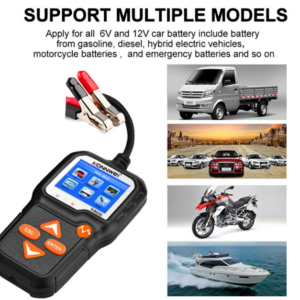 KONNWEI KW650 Automotive Motorcycle Battery Car Mower Battery Tester Tools