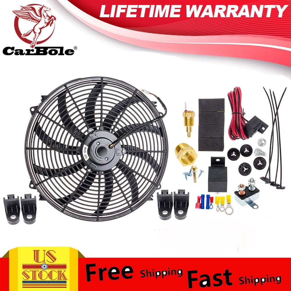 16INCH 120W 3000CFM PERFORMANCE 12V AUTOMOTIVE ELECTRIC RADIATOR COOLING FAN
