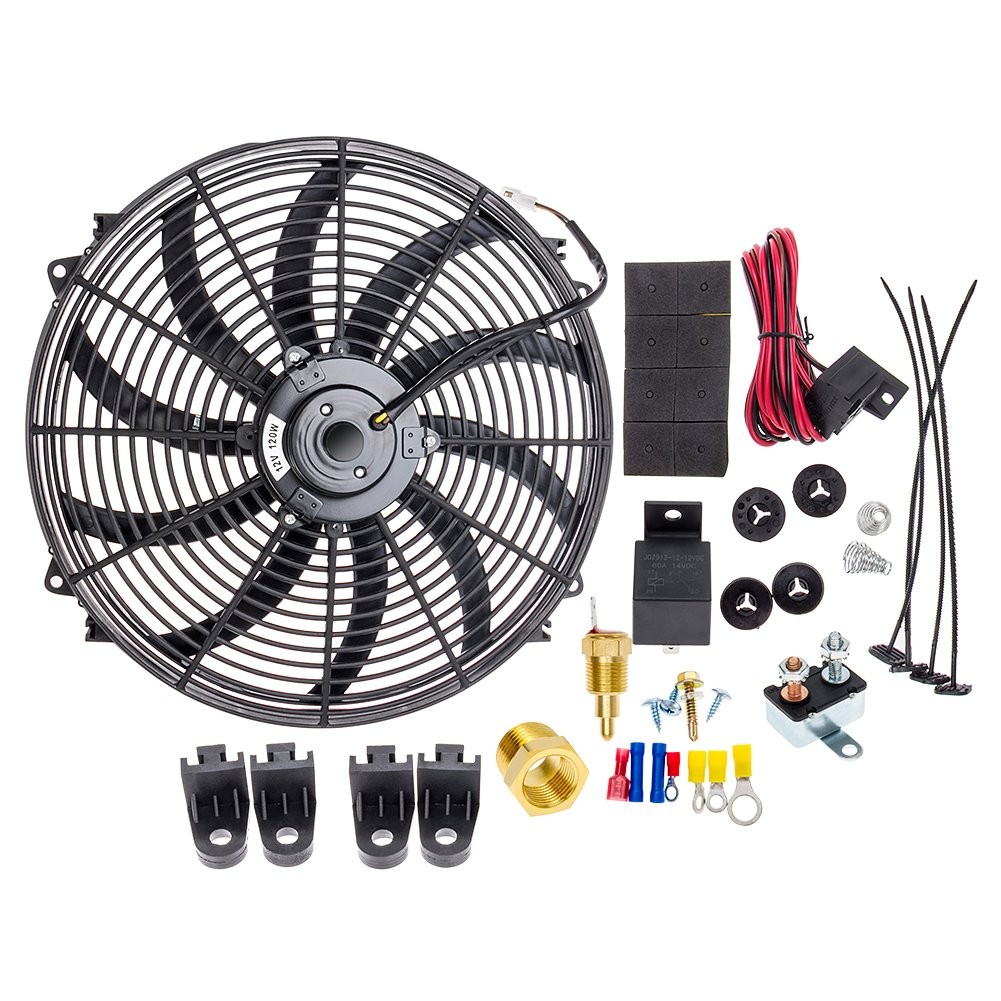 16INCH 120W 3000CFM PERFORMANCE 12V AUTOMOTIVE ELECTRIC RADIATOR COOLING FAN - Image 3