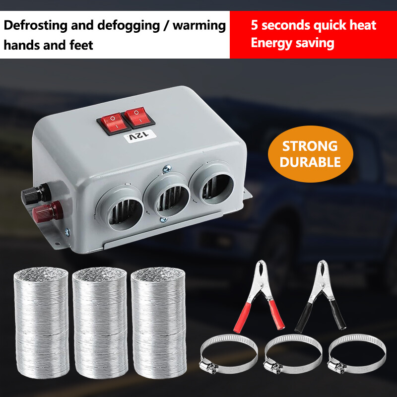 12V 800W 3 Hole Car Heater Windshield Defroster Kit Defogger for Car Warmer