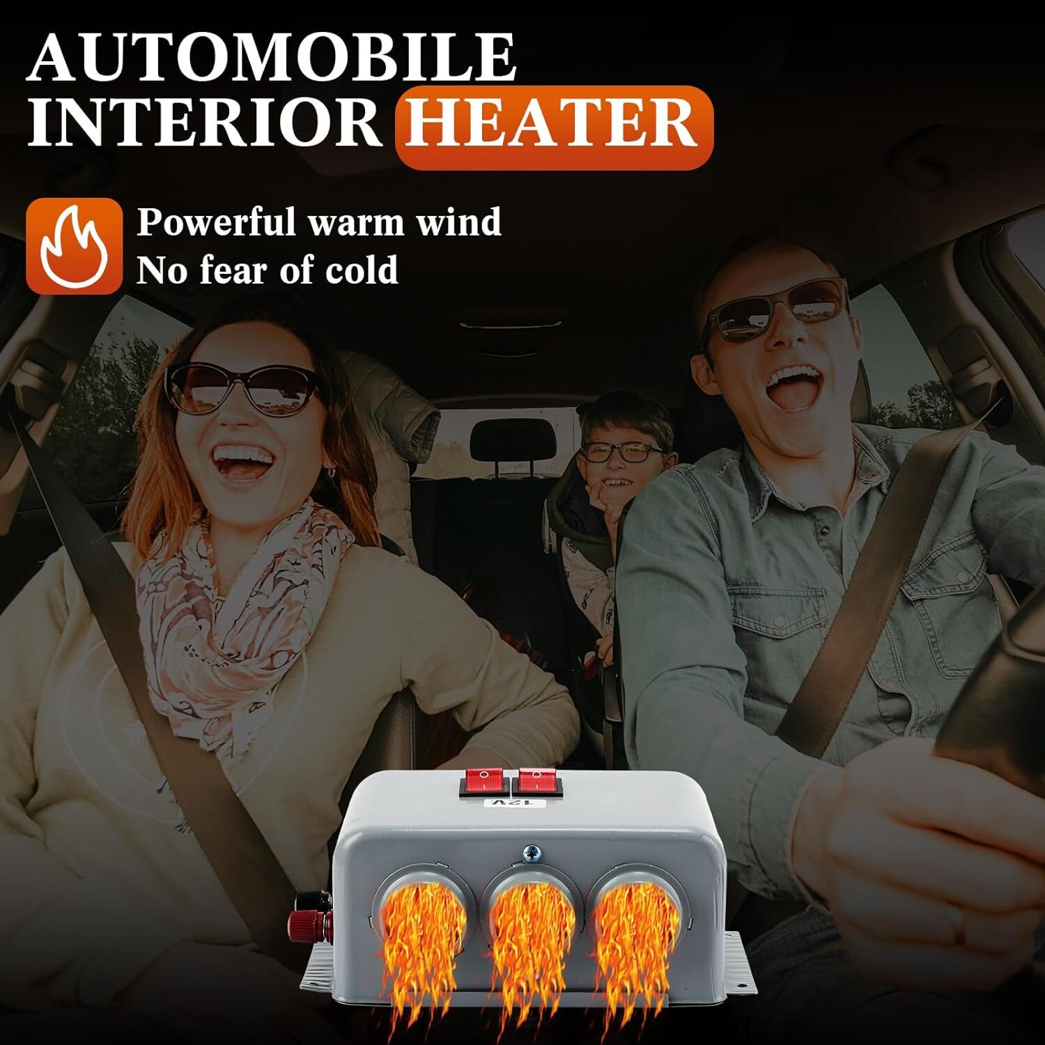 12V 800W 3 Hole Car Heater Windshield Defroster Kit Defogger for Car Warmer - Image 5