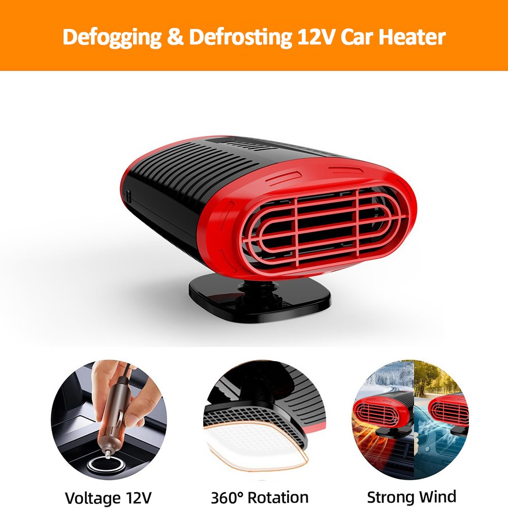 12V 150W Fast Heating Automotive Heater Defroster Demister Defogger Cooling Fan - Image 5