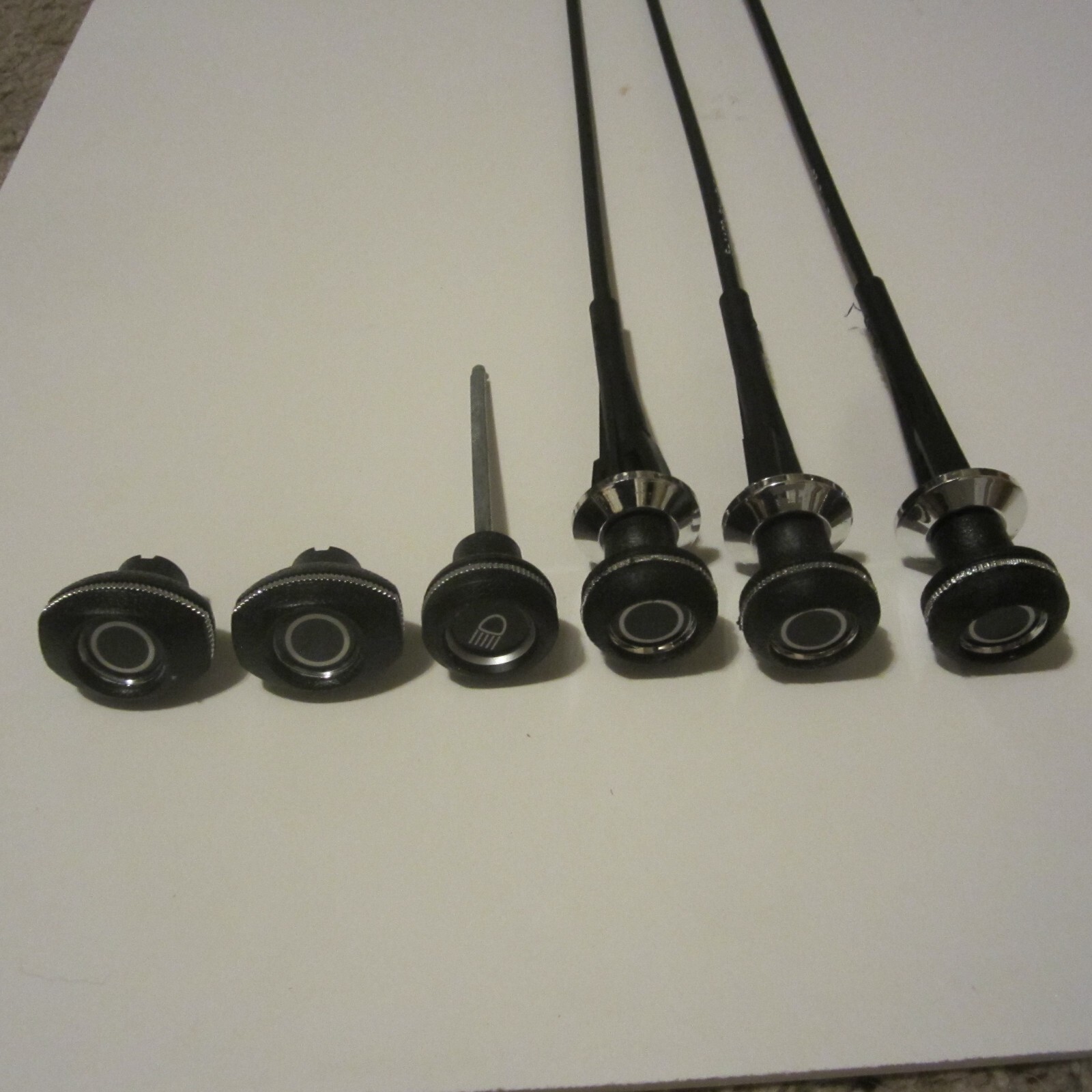 Fits 78-86 Jeep CJ 5, 7, 8 Heater Control Cables W/ Fan Wiper Headlamp Knobs