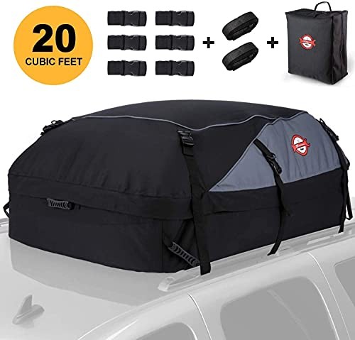 Car Roof Bag Cargo Carrier, 20 Cubic Feet Waterproof Rooftop Cargo 36*30*22 - Image 4