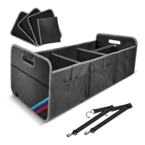XL Car Trunk Organizer, 4 Compartments, 94L Capacity, Oxford XL Storage Box -80