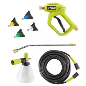 Premium Pressure Washer Foam Blaster W/ Automotive Accessory Kit and 1/4 In. X 5