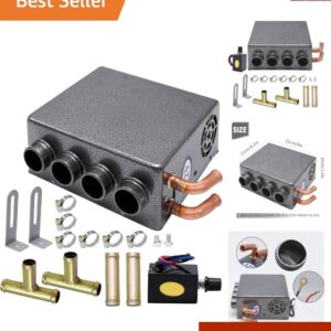 4 Ports Universal Underdash Compact Auxiliary Heater, Winter Automotive Air C...