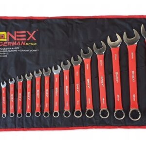 17 Pcs Combination Wrench Set 6-32mm Metric Spanner Kit Automotive Garage Tools